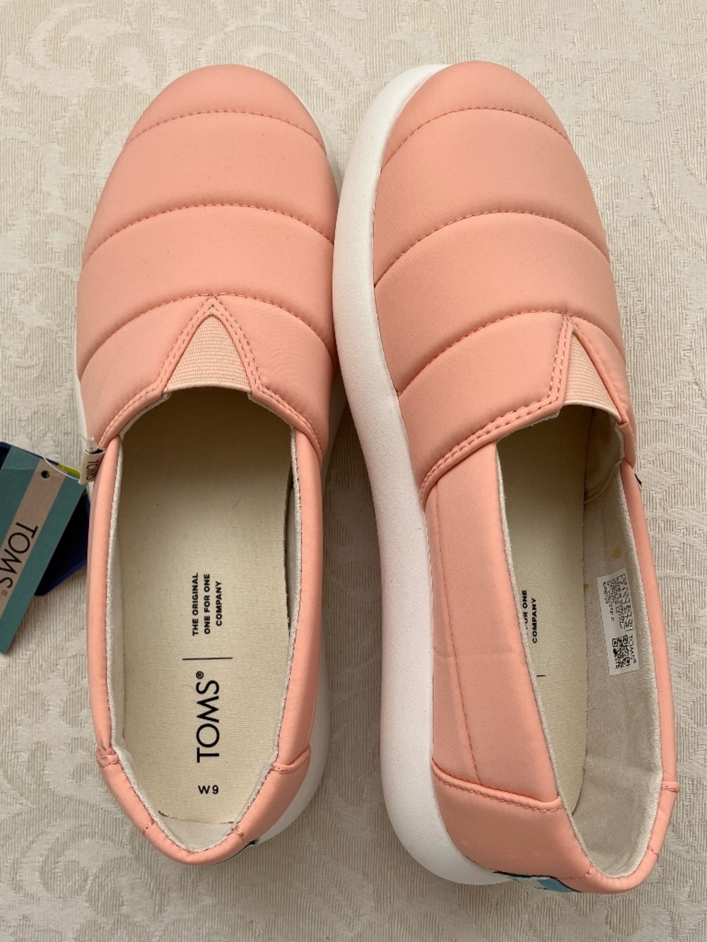 Toms Alpargata Mallow Puff Slip On Shoes Women's Size 9  Pink